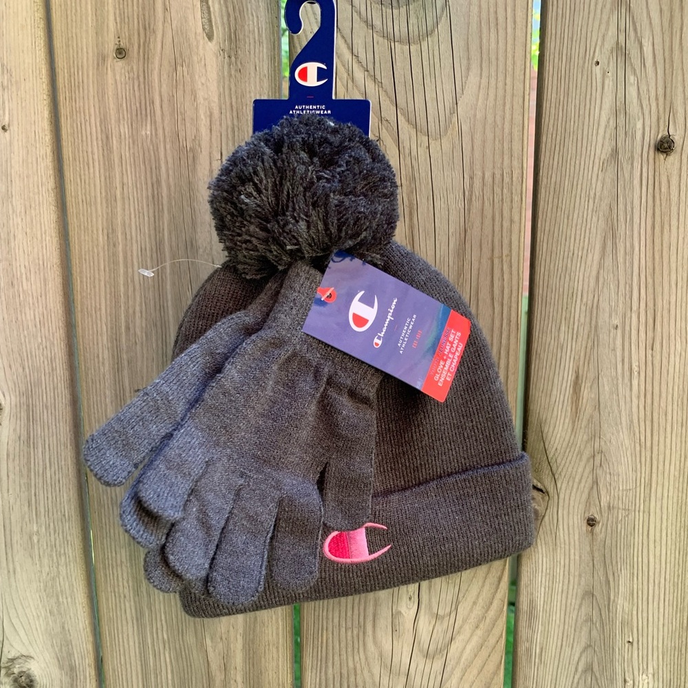 Champion Hat and Glove set NWT